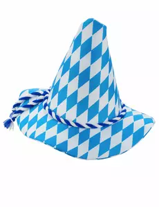 Chapeau Bavarois bleu et blanc adulte