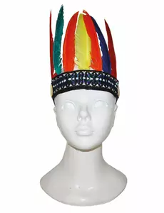 Coiffe indienne colorée enfant
