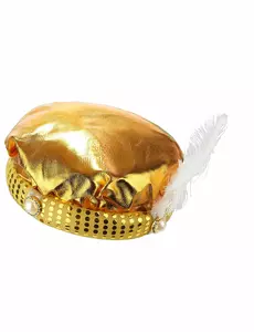 Coiffe turban doré sultan adulte