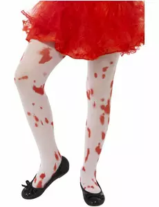 Collants ensanglantés enfant Halloween, Taille: 7–12 ans (125–148 cm)