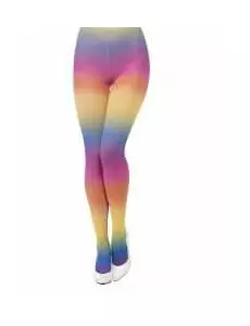Ondoorzichtig regenboog panty voor vrouwen