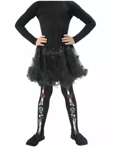 Collants squelette enfant Dia de los muertos