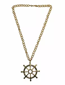 Collier doré gouvernail