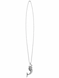 Volwassen zilveren zeemeermin metalen ketting