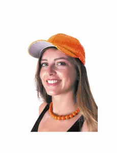 Grote oranje kralenketting voor volwassenen