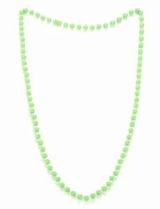 Collier perles vertes adulte