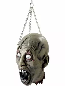 Versiering in de vorm van een opgehangen hoofd Halloween