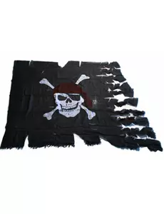 Versleten piraten vlag