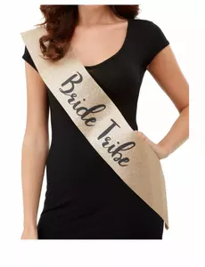 Echarpe dorée Bride Tribe EVJF adulte