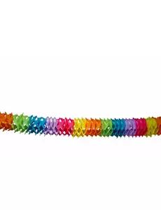 Guirlande en papier multicolore 6 m