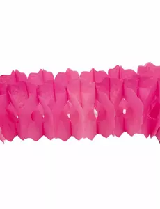 Roze papieren slinger
