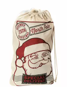 Hotte de Noël en jute 50 x 80 cm