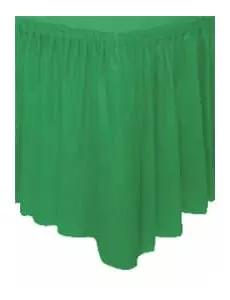 Smaragdgroene plastic tafelrok