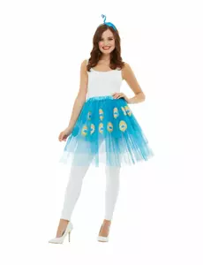 Kit accessoires paon bleu adulte