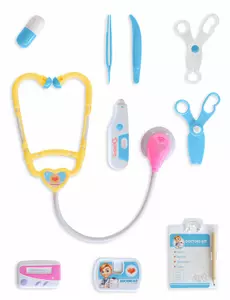 Kit de docteur 10 pièces bleu