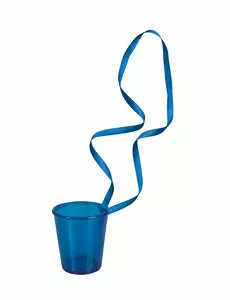 6 blauwe borrelglas kettingen