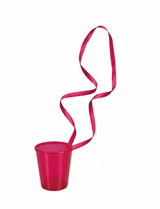 6 roze borrelglas kettingen