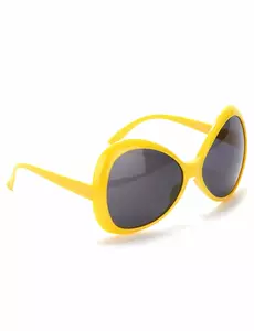 Lunettes disco adulte jaune