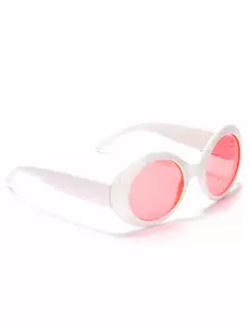 Ronde witte plastic bril voor volwassenen