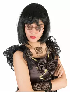 Bronzen ronde Steampunk bril