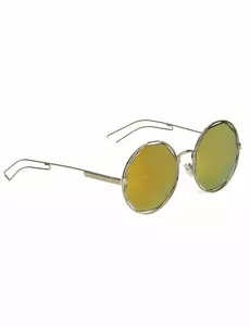 Lunettes rondes rétro métalliques argentéesadulte