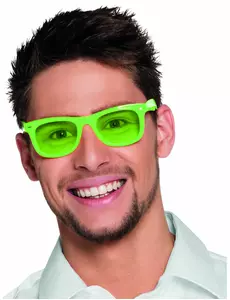 Fluo groene 50's bril voor volwassenen