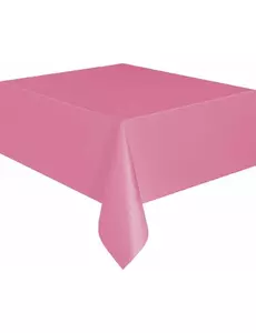 Roze plastic tafelkleed