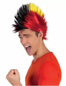 Volwassen punksupporter België pruik