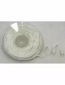 Rouleau de raphia avec fil métallique blanc 10 m