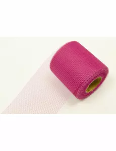 Rouleau de tulle rose fuchsia 20 mètres