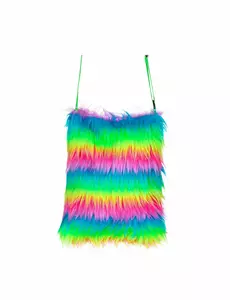 Sac en peluche multicolore