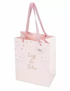 Sac EVJF de folie rose gold 15 x 20 cm