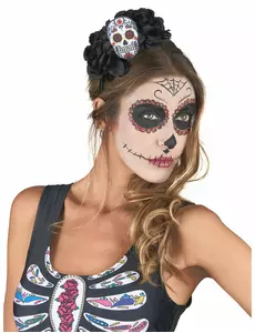 Serre-tête Crâne Multicolore Dia De Los Muertos adulte