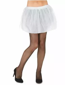 Tutu blanc avec jupon opaque femme