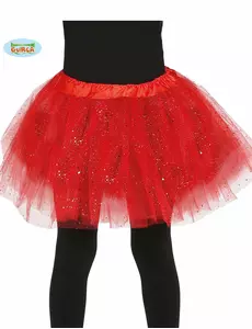 Tutu rouge à paillettes fille