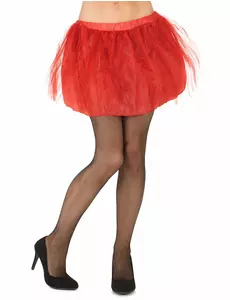 Rode tutu met ondoorzichtige onderrok voor vrouwen