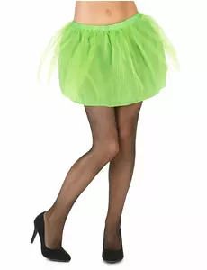 Groene tutu met ondoorzichtige onderrok voor kinderen