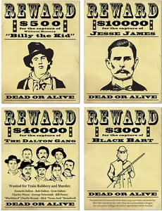Amerikaanse wanted posters