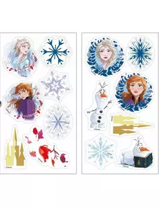 12 Mini disques en sucre La Reine des Neiges™ 3,4 cm