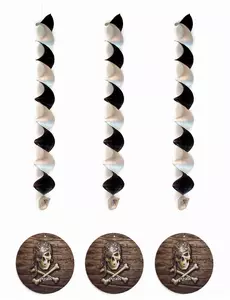 3 piraten decoraties 81 cm