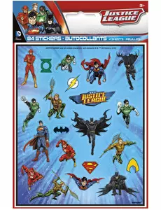 4 Justice League™ stickervellen