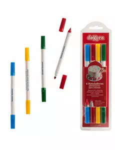4 Feutres alimentaires différentes couleurs