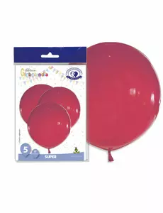 5 enorme rode latex ballonnen