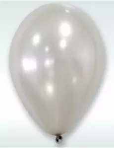 50 Ballons argentés métallisés 30 cm
