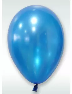 50 metallic blauwe ballonnen