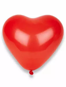 Set van 50 hartjes ballonnen rood
