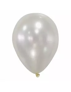 50 ballons ivoires métallisés 30 cm