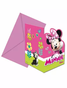 6 Invitations + enveloppes Minnie Happy ™