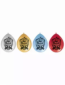 8 Ballons en latex chevaliers