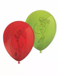 8 Ballons en latex Miraculous Ladybug™